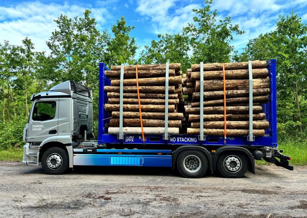 Mercedes-Benz eActros 400 6x2 BDF Elektryczny - Camión forestal, Camión eléctrico: foto 3 Mercedes-Benz eActros 400 6x2 BDF Elektryczny - Camión forestal, Camión eléctrico: foto 3