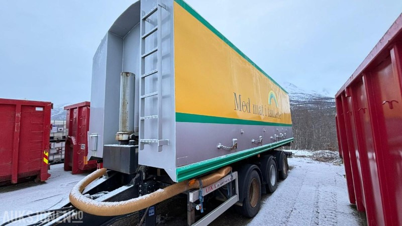 1996 ATKA RSP 24 trippelkjerre med Hillevåg tipp bulktank 6 kammers - Remolque cisterna: foto 1 1996 ATKA RSP 24 trippelkjerre med Hillevåg tipp bulktank 6 kammers - Remolque cisterna: foto 1
