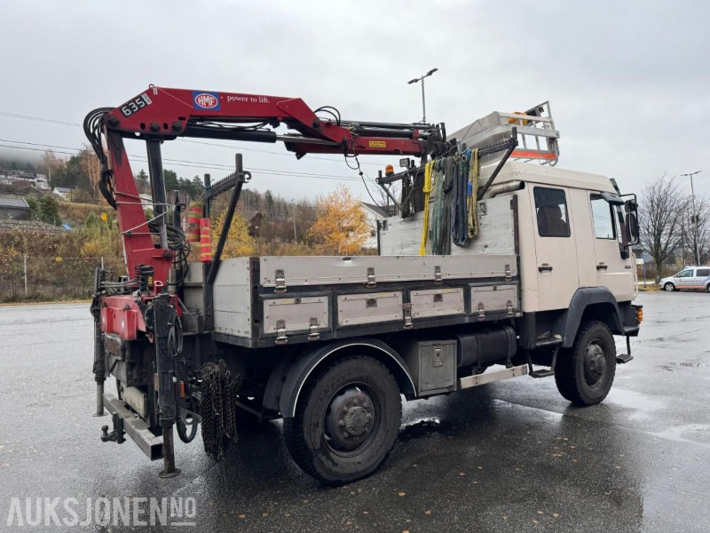 1997 MAN 8.224 LAEC 4x4 linjebil med kran og selvnivellerende mannskapskorg - Camión grúa: foto 5 1997 MAN 8.224 LAEC 4x4 linjebil med kran og selvnivellerende mannskapskorg - Camión grúa: foto 5
