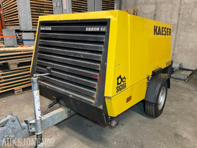 2012 Kaeser M 80 Tilhenger kompressor - Equipo de construcción: foto 1 2012 Kaeser M 80 Tilhenger kompressor - Equipo de construcción: foto 1