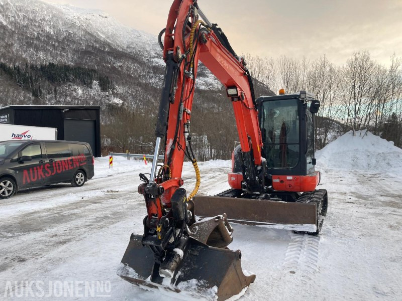 Miniexcavadora 2012 Kubota KX057-4 Gravemaskin med tiltrotator, tre skuffer, kun 4408 timer: foto 10 Miniexcavadora 2012 Kubota KX057-4 Gravemaskin med tiltrotator, tre skuffer, kun 4408 timer: foto 10