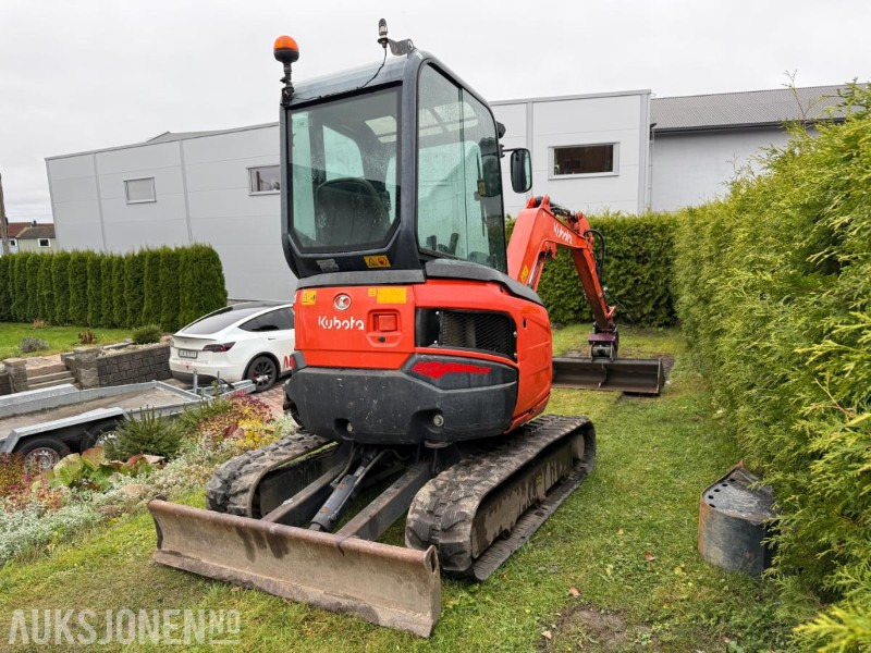 2016 Kubota U27-4 MINIGRAVER ROTOR 2 SKUFFER SERVICEHISTORIKK 2430 TIMER - Miniexcavadora: foto 4 2016 Kubota U27-4 MINIGRAVER ROTOR 2 SKUFFER SERVICEHISTORIKK 2430 TIMER - Miniexcavadora: foto 4