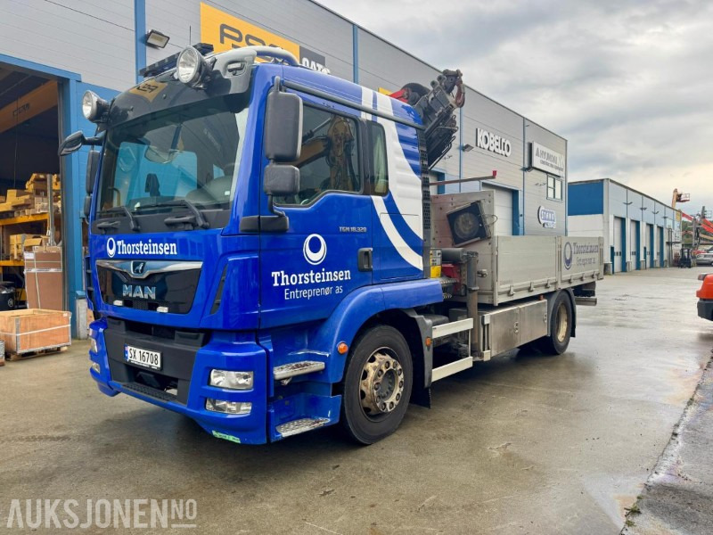 2020 MAN TGM 18.320 BL Kranbil - Palfinger PK 18502-SH E - 4x2 - Eu-godkjent til 10/26 - Km: 147 757 - Kran: 3584 t - Camión grúa: foto 1 2020 MAN TGM 18.320 BL Kranbil - Palfinger PK 18502-SH E - 4x2 - Eu-godkjent til 10/26 - Km: 147 757 - Kran: 3584 t - Camión grúa: foto 1