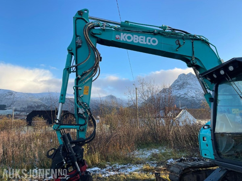 Miniexcavadora 2021 Kobelco SK75SR-7 Gravemaskin med skjær, tiltrotator med gripekassett, nylig sertifisert, kun 2400 timer: foto 11 Miniexcavadora 2021 Kobelco SK75SR-7 Gravemaskin med skjær, tiltrotator med gripekassett, nylig sertifisert, kun 2400 timer: foto 11