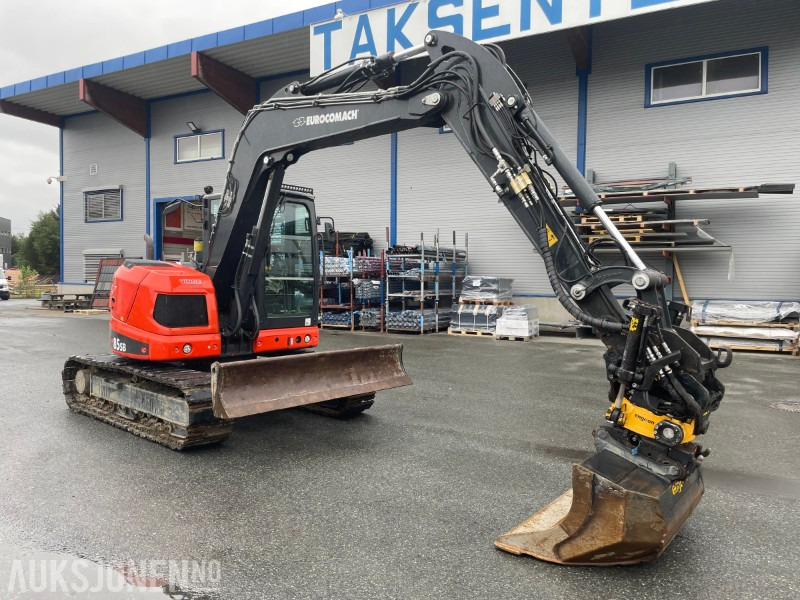 2022 Eurocomach 85SB. Engcon tilt, sentralsmøring, to skuffer, - Excavadora: foto 4 2022 Eurocomach 85SB. Engcon tilt, sentralsmøring, to skuffer, - Excavadora: foto 4