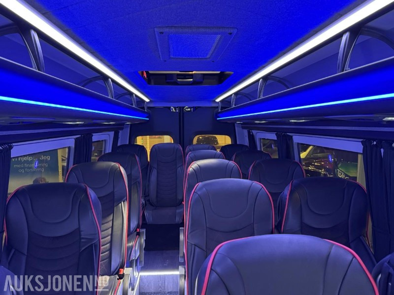 Minibús, Furgoneta de pasajeros 2023 Mercedes-Benz Sprinter 519 - BUS-PRESTIGE - 16+1-SETER - KUN 24' KILOMETER!: foto 12