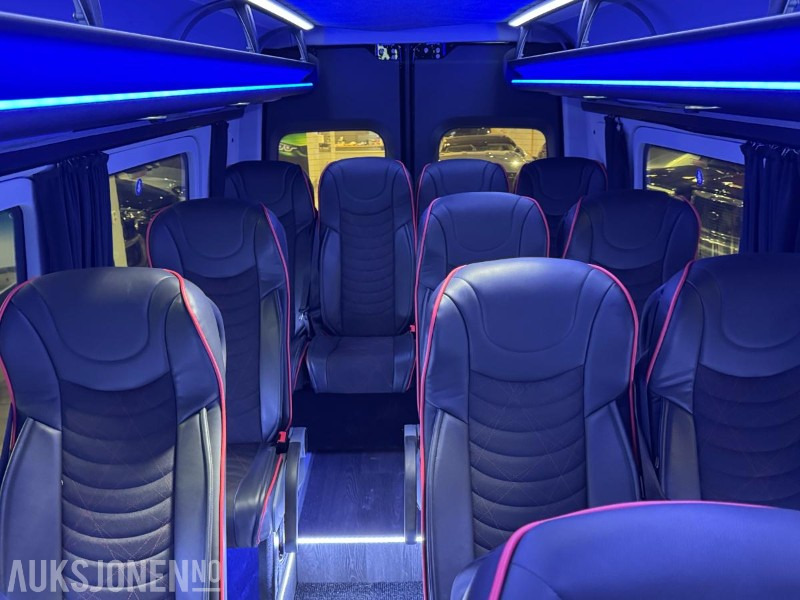 Minibús, Furgoneta de pasajeros 2023 Mercedes-Benz Sprinter 519 - BUS-PRESTIGE - 16+1-SETER - KUN 24' KILOMETER!: foto 13