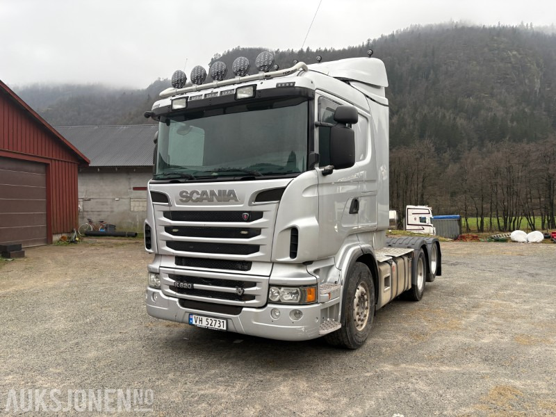 2013 Scania R 620 manuell,tipp hydraulikk,Løfte-boggie - Cabeza tractora: foto 1 2013 Scania R 620 manuell,tipp hydraulikk,Løfte-boggie - Cabeza tractora: foto 1
