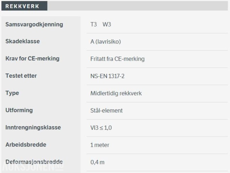 Varioguard T3 – midlertidig rekkverk / langsgående sikring – 240 meter komplett sett - Equipo de construcción: foto 2 Varioguard T3 – midlertidig rekkverk / langsgående sikring – 240 meter komplett sett - Equipo de construcción: foto 2