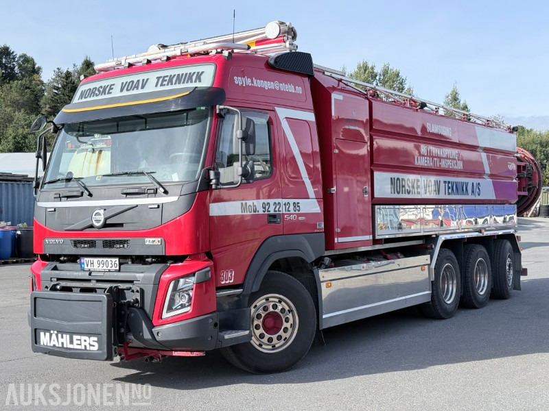 2018 Volvo FMX 540 8x4 suge/spylebil - 98 180km - Vehículo municipal: foto 1 2018 Volvo FMX 540 8x4 suge/spylebil - 98 180km - Vehículo municipal: foto 1