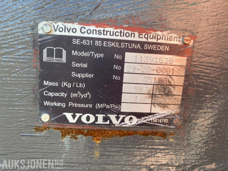 Volvo Skuffe nesten ny 2,20 - Cargadora de ruedas: foto 4 Volvo Skuffe nesten ny 2,20 - Cargadora de ruedas: foto 4