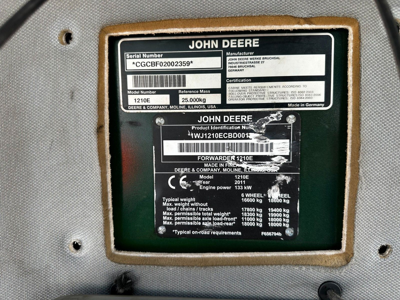 Autocargador John Deere 1210E 10m CF710 KRAN: foto 19