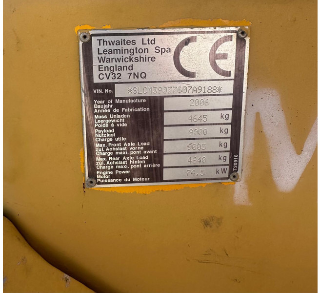 Thwaites 9000 - Dúmper: foto 3 Thwaites 9000 - Dúmper: foto 3
