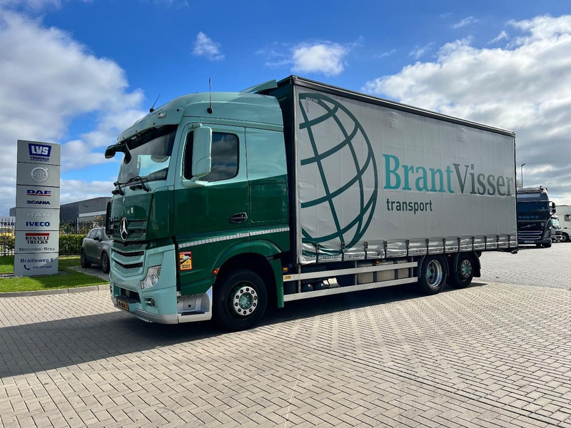 Mercedes-Benz Actros 2745 6x2 bakwagen Schuifzeilen - Camión lona: foto 1 Mercedes-Benz Actros 2745 6x2 bakwagen Schuifzeilen - Camión lona: foto 1