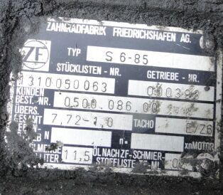 ZF S6-85 1310050063 - Caja de cambios para Camión: foto 2 ZF S6-85 1310050063 - Caja de cambios para Camión: foto 2
