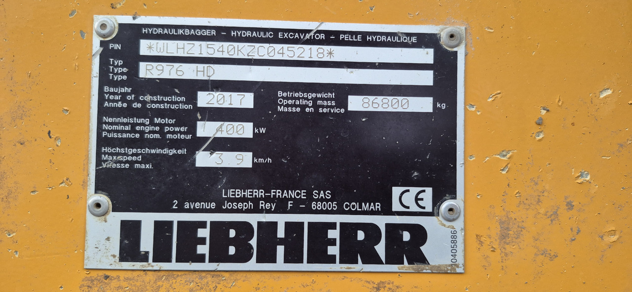 Excavadora de cadenas LIEBHERR R976 HD: foto 21 Excavadora de cadenas LIEBHERR R976 HD: foto 21