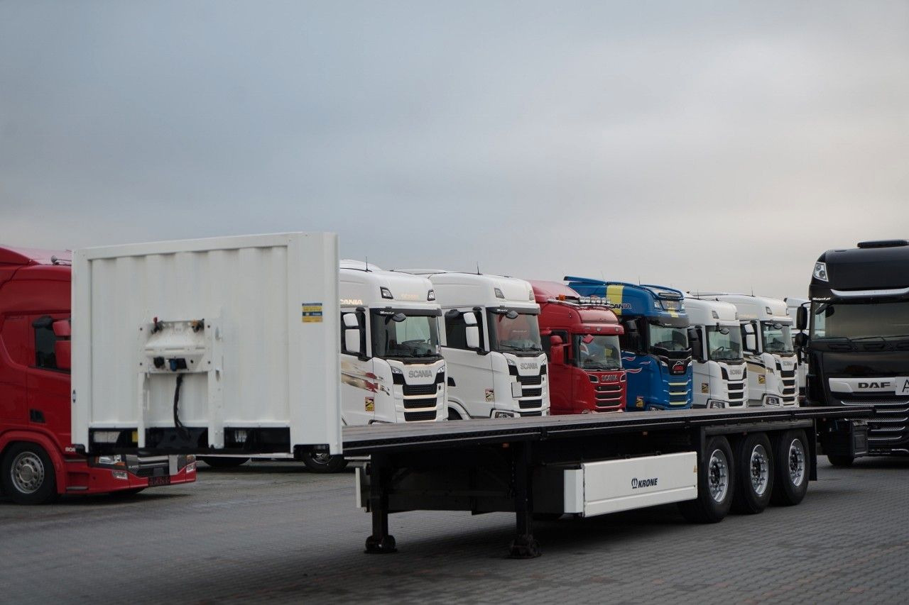 Krone NACZEPA PLATFORMA / OŚ PODNOSZONA / KOSZ NA PAL - Semirremolque plataforma/ Caja abierta: foto 2 Krone NACZEPA PLATFORMA / OŚ PODNOSZONA / KOSZ NA PAL - Semirremolque plataforma/ Caja abierta: foto 2