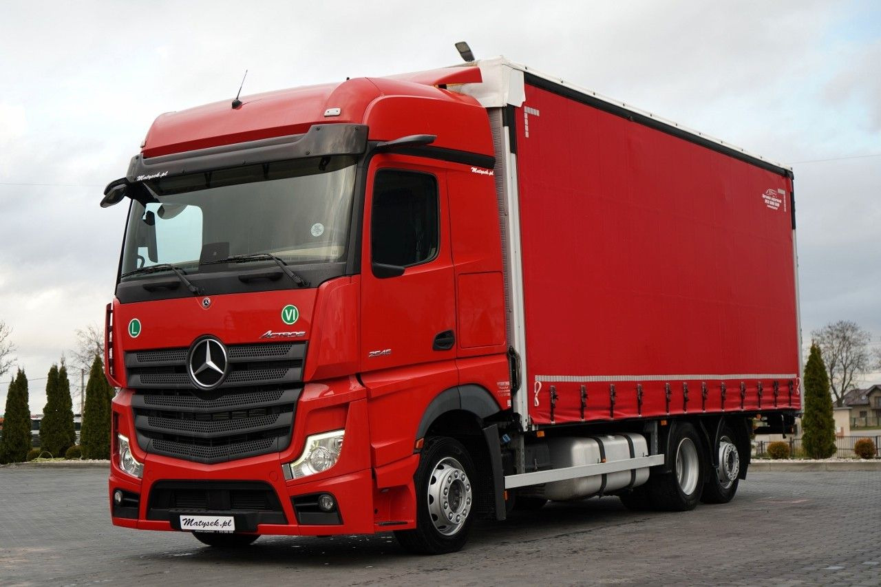 Mercedes-Benz ACTROS / 2545 / SOLÓWKA / 6x2 / I-PARK COOL / - Camión lona: foto 1 Mercedes-Benz ACTROS / 2545 / SOLÓWKA / 6x2 / I-PARK COOL / - Camión lona: foto 1
