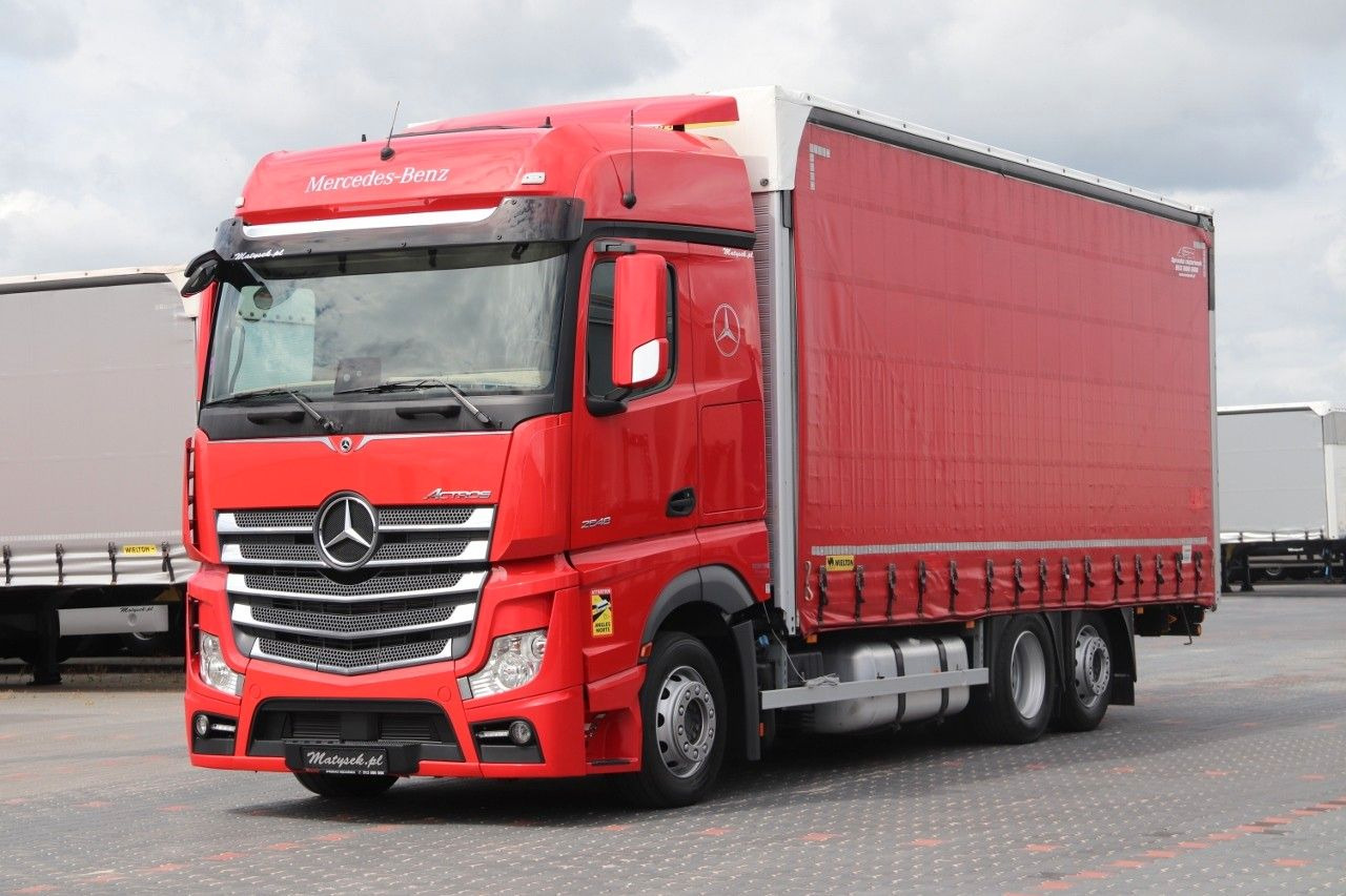 Mercedes-Benz ACTROS 2548 / ZESTAW TANDEM 120 M3 / PRZEJAZDOWY - Camión lona: foto 1 Mercedes-Benz ACTROS 2548 / ZESTAW TANDEM 120 M3 / PRZEJAZDOWY - Camión lona: foto 1