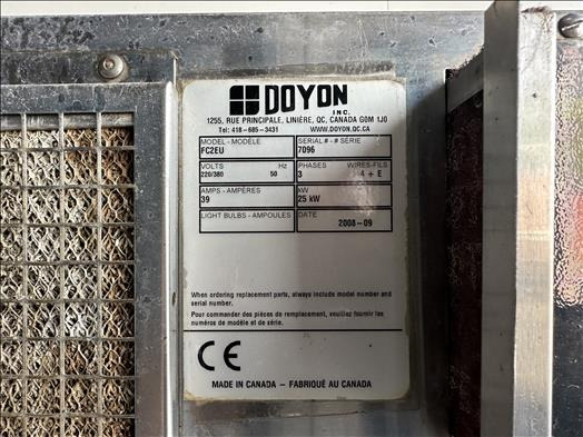 Maquinaria de panadería Doyon FC2E Pizza oven: foto 6 Maquinaria de panadería Doyon FC2E Pizza oven: foto 6