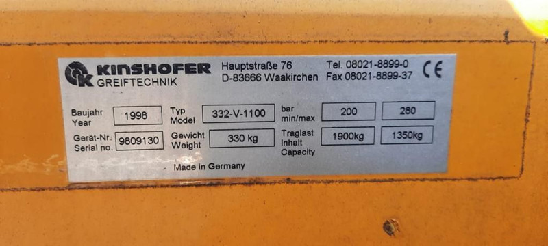 JCB Steinzange Kinshofer - Pinza: foto 5 JCB Steinzange Kinshofer - Pinza: foto 5