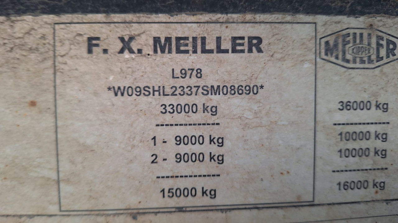 Meiller TR 2 Kippmulde 24 Kubik Stahl Zwillingsbereiffu - Semirremolque volquete: foto 4 Meiller TR 2 Kippmulde 24 Kubik Stahl Zwillingsbereiffu - Semirremolque volquete: foto 4