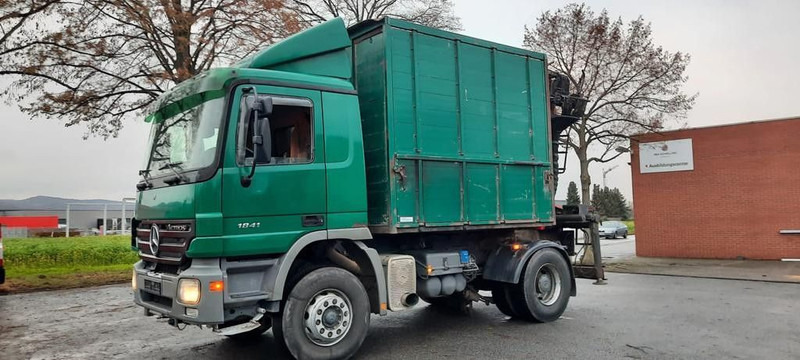 Mercedes-Benz 1841K 4x2 Actros Kipper mit Kran+Greifer - Camión volquete, Camión grúa: foto 1 Mercedes-Benz 1841K 4x2 Actros Kipper mit Kran+Greifer - Camión volquete, Camión grúa: foto 1