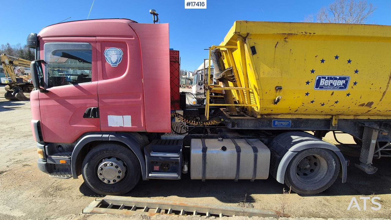 Cabeza tractora, Semirremolque volquete Tractor SCANIA 124L 420KM (2003) + BERGER tipper semi-trailer (2007): foto 7 Cabeza tractora, Semirremolque volquete Tractor SCANIA 124L 420KM (2003) + BERGER tipper semi-trailer (2007): foto 7