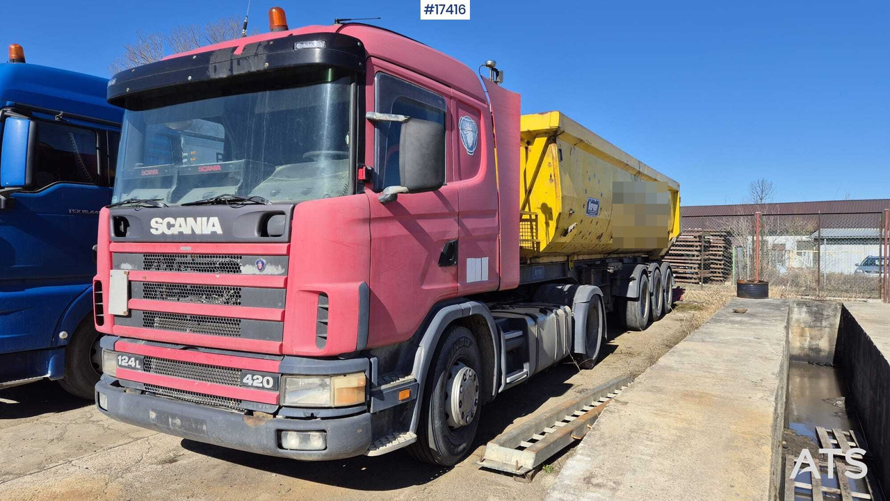 Cabeza tractora, Semirremolque volquete Tractor SCANIA 124L 420KM (2003) + BERGER tipper semi-trailer (2007): foto 6 Cabeza tractora, Semirremolque volquete Tractor SCANIA 124L 420KM (2003) + BERGER tipper semi-trailer (2007): foto 6