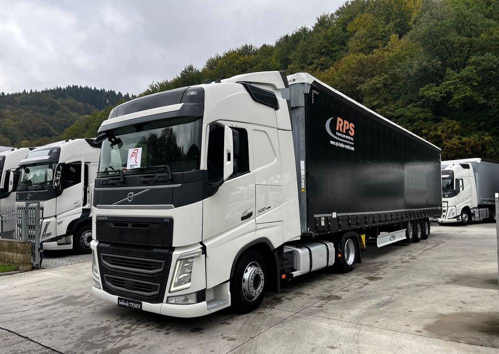 Volvo FH 500 Mega 2016 Rok + Fliegl 2017 // Oś podnoszona // Zestaw ! - Cabeza tractora, Semirremolque lona: foto 3 Volvo FH 500 Mega 2016 Rok + Fliegl 2017 // Oś podnoszona // Zestaw ! - Cabeza tractora, Semirremolque lona: foto 3