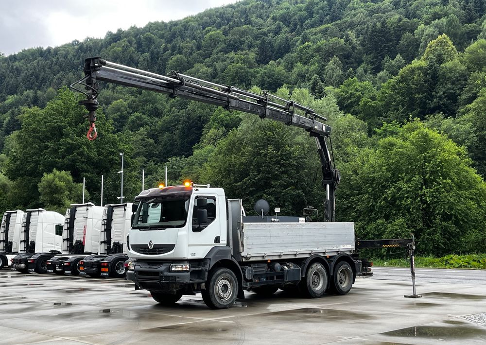 Renault Kerax 380 EEV // Skrzynia Burtowa // HIAB XS166 Hipro + Radio // Zwolnice // // - Camión caja abierta, Camión grúa: foto 2 Renault Kerax 380 EEV // Skrzynia Burtowa // HIAB XS166 Hipro + Radio // Zwolnice // // - Camión caja abierta, Camión grúa: foto 2