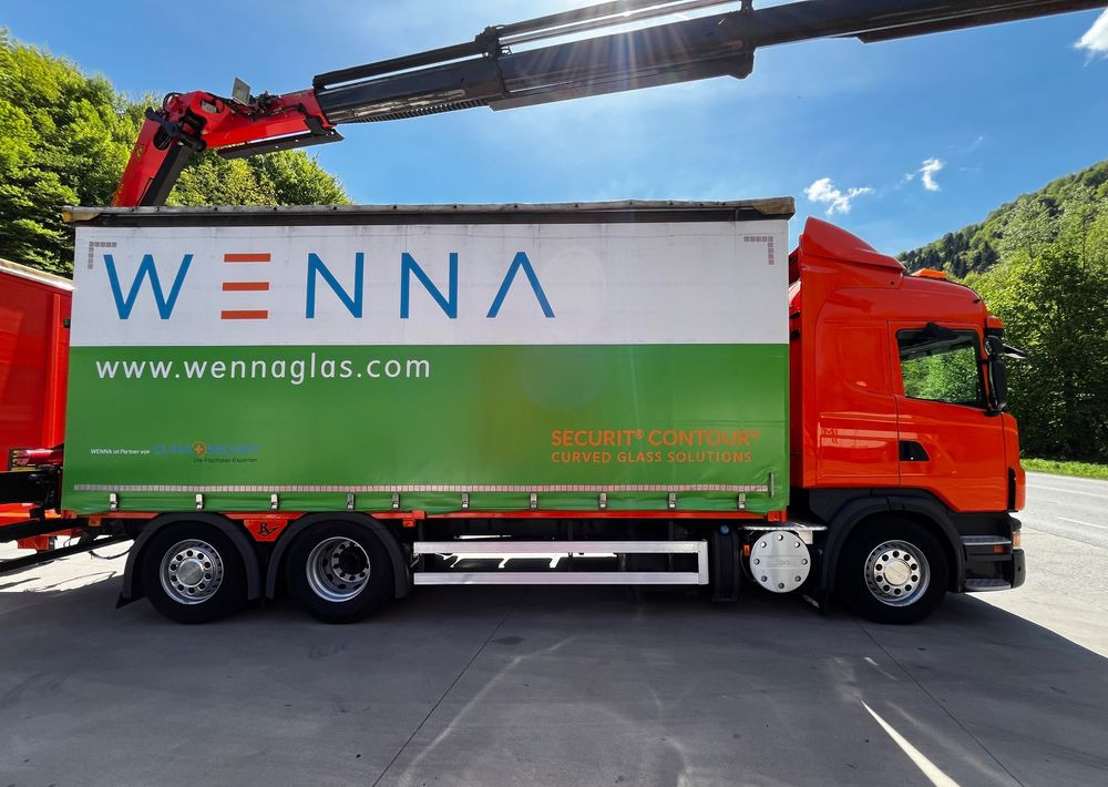 Scania G420 // Tandem // HDS Palfinger 18002 EH // Przyczepa // Oś skrętna podnoszona // Video !!! - Camión lona, Camión eléctrico: foto 4 Scania G420 // Tandem // HDS Palfinger 18002 EH // Przyczepa // Oś skrętna podnoszona // Video !!! - Camión lona, Camión eléctrico: foto 4