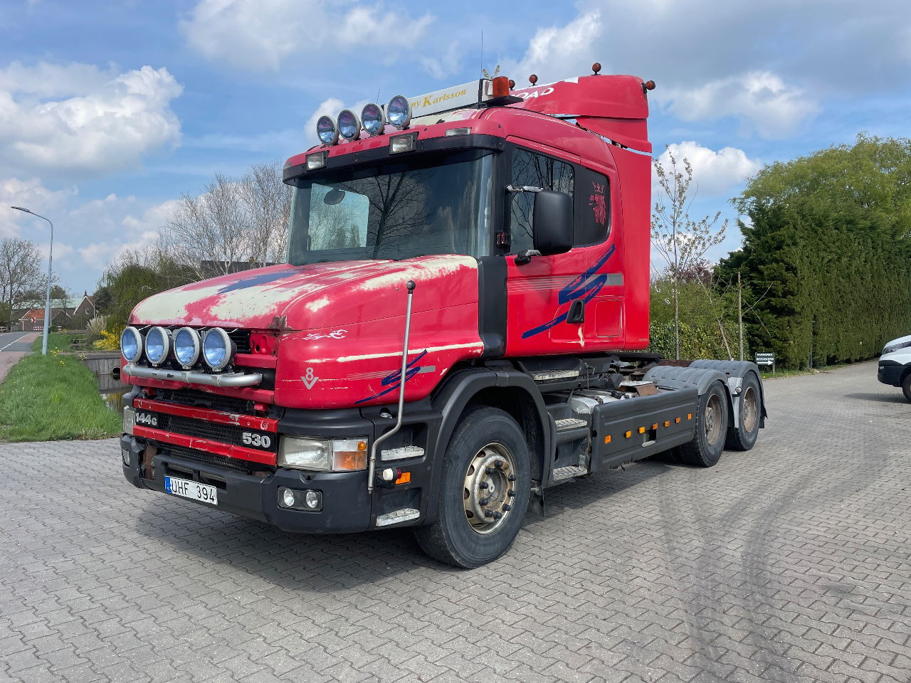 Cabeza tractora Scania T144.530 V8 Torpedo 6x4 hubreductions: foto 1