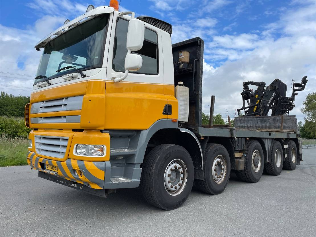 Ginaf X 5250 TS Rijplatenwagen rijden vanaf de kraan rijplaten - Camión caja abierta: foto 1 Ginaf X 5250 TS Rijplatenwagen rijden vanaf de kraan rijplaten - Camión caja abierta: foto 1