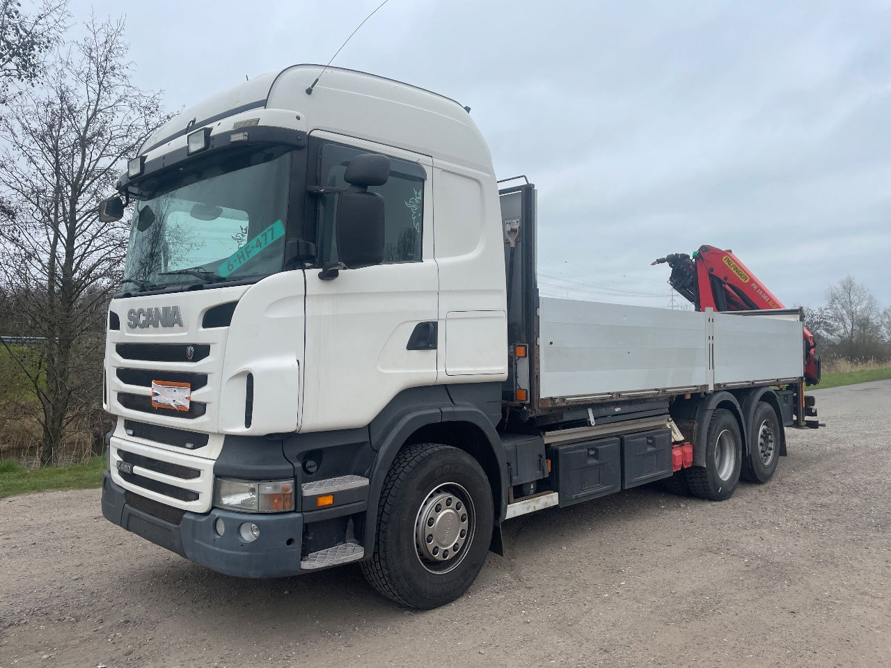 Scania R480 with Palfinger PK 19.001 SLD crane - Camión caja abierta: foto 1 Scania R480 with Palfinger PK 19.001 SLD crane - Camión caja abierta: foto 1
