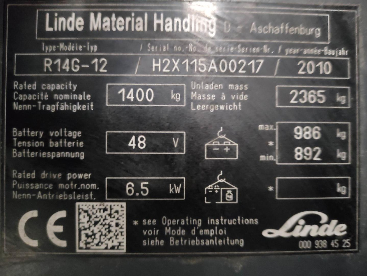 Retráctil Linde R14G-12-115 *LACK NEU*: foto 7
