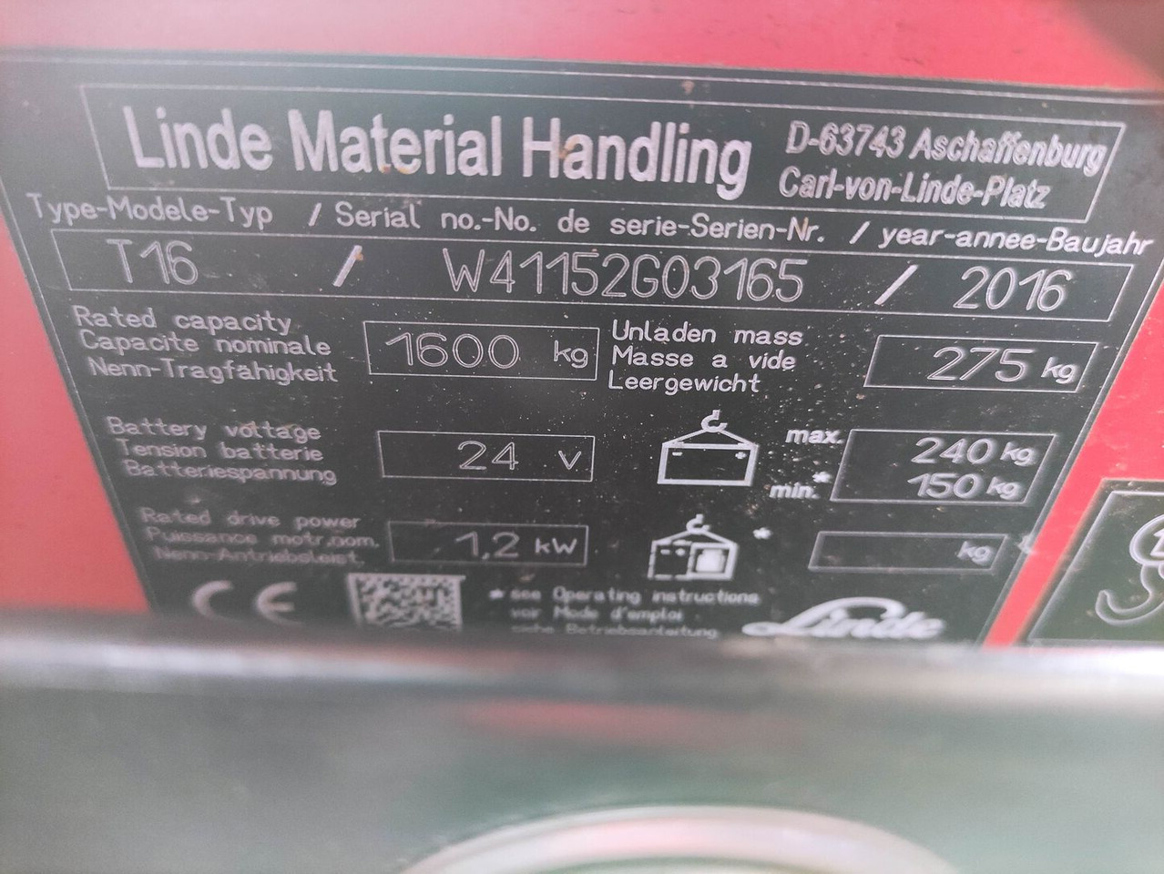 Linde T16-1152 - Transpaleta: foto 5 Linde T16-1152 - Transpaleta: foto 5