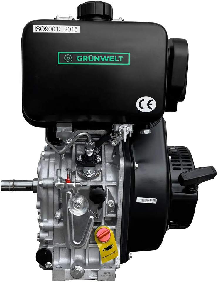 Motor nuevo Silnik Diesla GRÜNWELT GW192FAE 14KM Wał 25mm z filtrem papierowym: foto 7