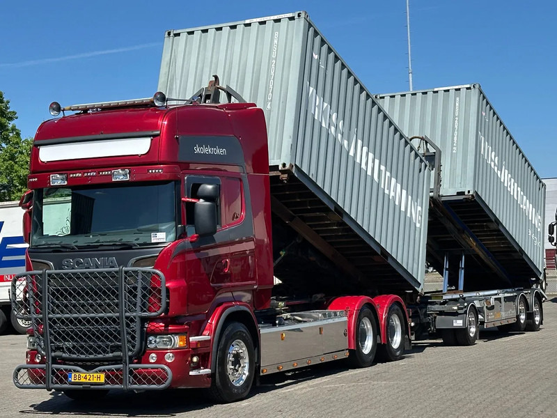 Scania R620-V8 6x4 Joab 20T Haakarm+Nor Slep Kipper / 298Tkm! Ex *Driving School* / Retarder - Camión multibasculante: foto 1 Scania R620-V8 6x4 Joab 20T Haakarm+Nor Slep Kipper / 298Tkm! Ex *Driving School* / Retarder - Camión multibasculante: foto 1