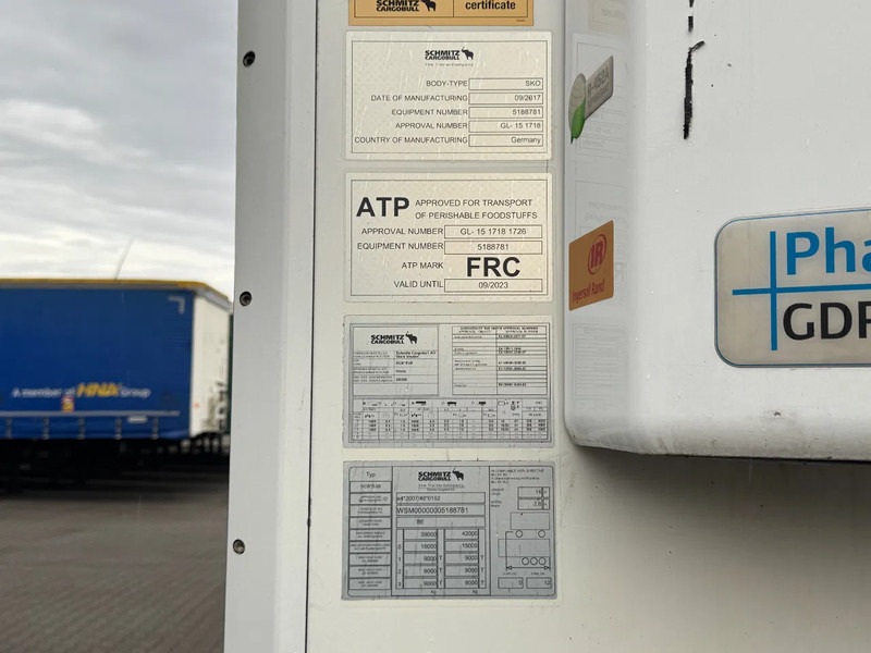 Semirremolque frigorífico Schmitz Cargobull Thermo King SLXi 300 only 3748 hours / Disc Brakes: foto 19