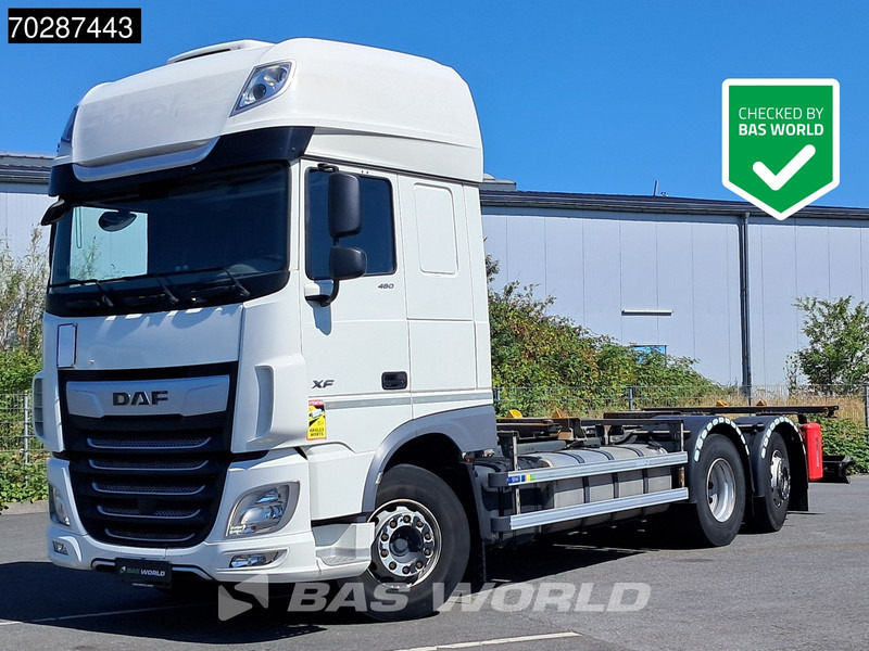 DAF XF 480 6X2 Automatic SSC FAN Retarder Lift+steering Axle Euro 6 - Camión portacontenedore/ Intercambiable: foto 1 DAF XF 480 6X2 Automatic SSC FAN Retarder Lift+steering Axle Euro 6 - Camión portacontenedore/ Intercambiable: foto 1