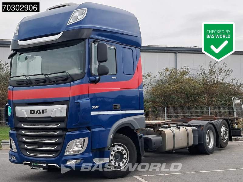 DAF XF 480 6X2 BDF Retarder SSC Lift+Steering Axle Automatic Euro 6 - Camión portacontenedore/ Intercambiable: foto 1 DAF XF 480 6X2 BDF Retarder SSC Lift+Steering Axle Automatic Euro 6 - Camión portacontenedore/ Intercambiable: foto 1