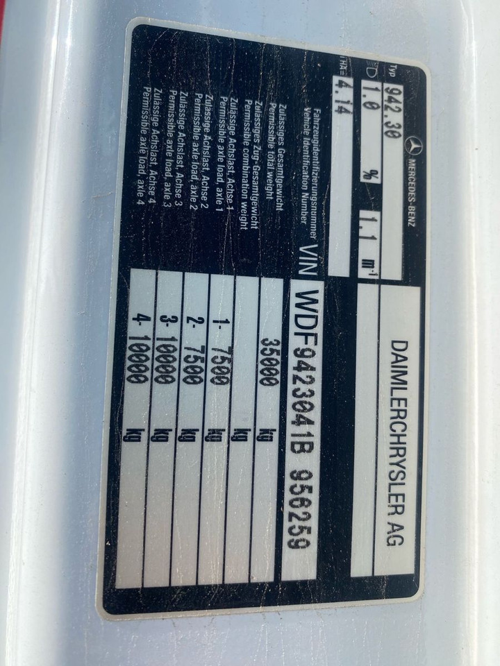 Camión volquete Mercedes-Benz Axor 2 C 4-Achser 3243 8x4 KLIMA RETARDER MEILER: foto 22 Camión volquete Mercedes-Benz Axor 2 C 4-Achser 3243 8x4 KLIMA RETARDER MEILER: foto 22