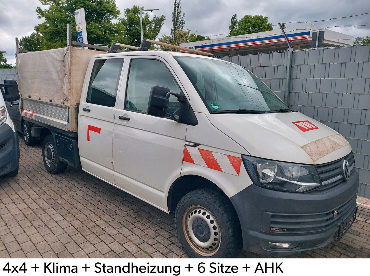 Volkswagen T6 Pritsche DOKA 4x4 6 Sitze Klima Standheizung - Furgoneta caja abierta, Furgoneta combi: foto 1 Volkswagen T6 Pritsche DOKA 4x4 6 Sitze Klima Standheizung - Furgoneta caja abierta, Furgoneta combi: foto 1