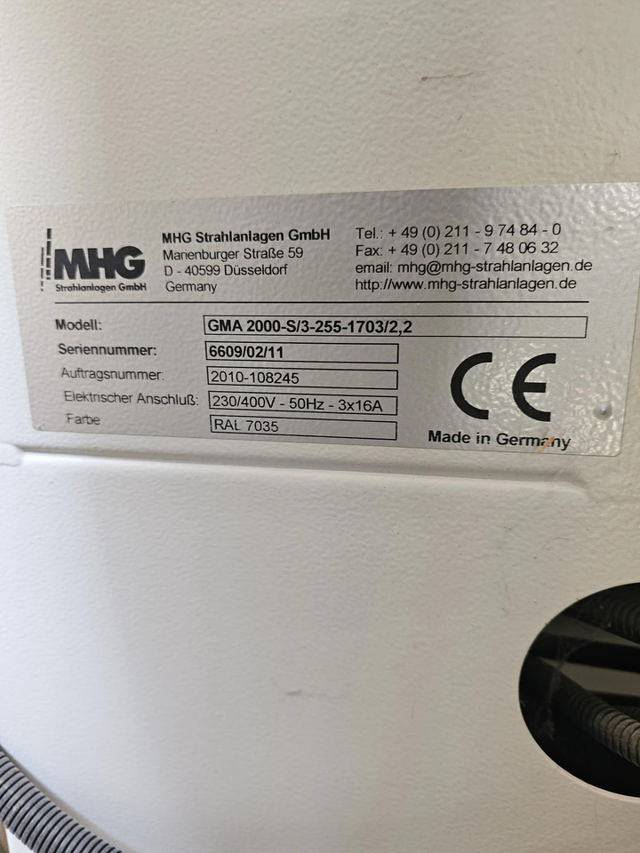 1 Stk. Glasscheiben Strahlanlage (MHG) - Máquina herramienta: foto 3 1 Stk. Glasscheiben Strahlanlage (MHG) - Máquina herramienta: foto 3