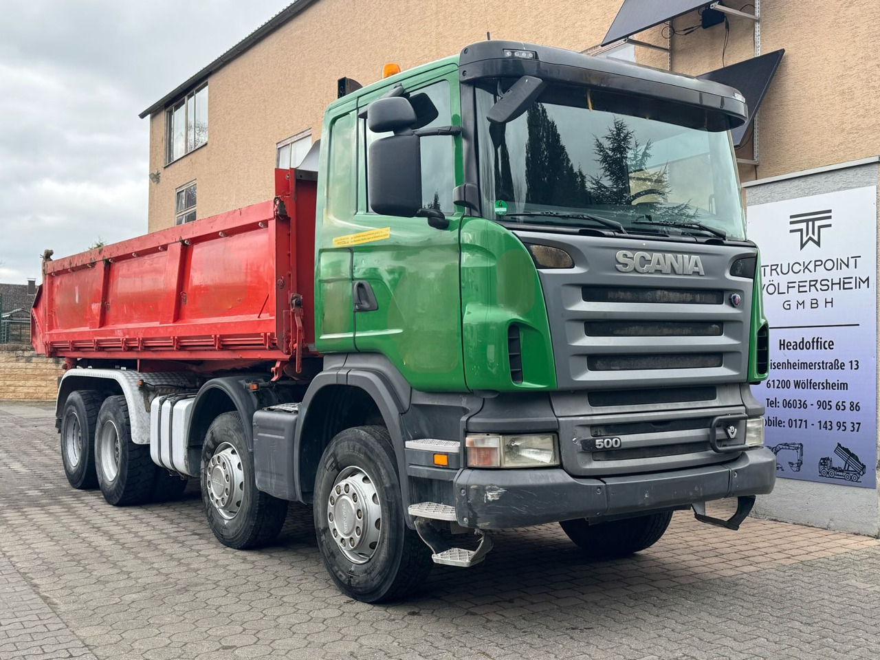 Scania R500/V8/BB/KLIMA/8x4/Dautel/Top-Zustand! - Camión volquete: foto 1 Scania R500/V8/BB/KLIMA/8x4/Dautel/Top-Zustand! - Camión volquete: foto 1