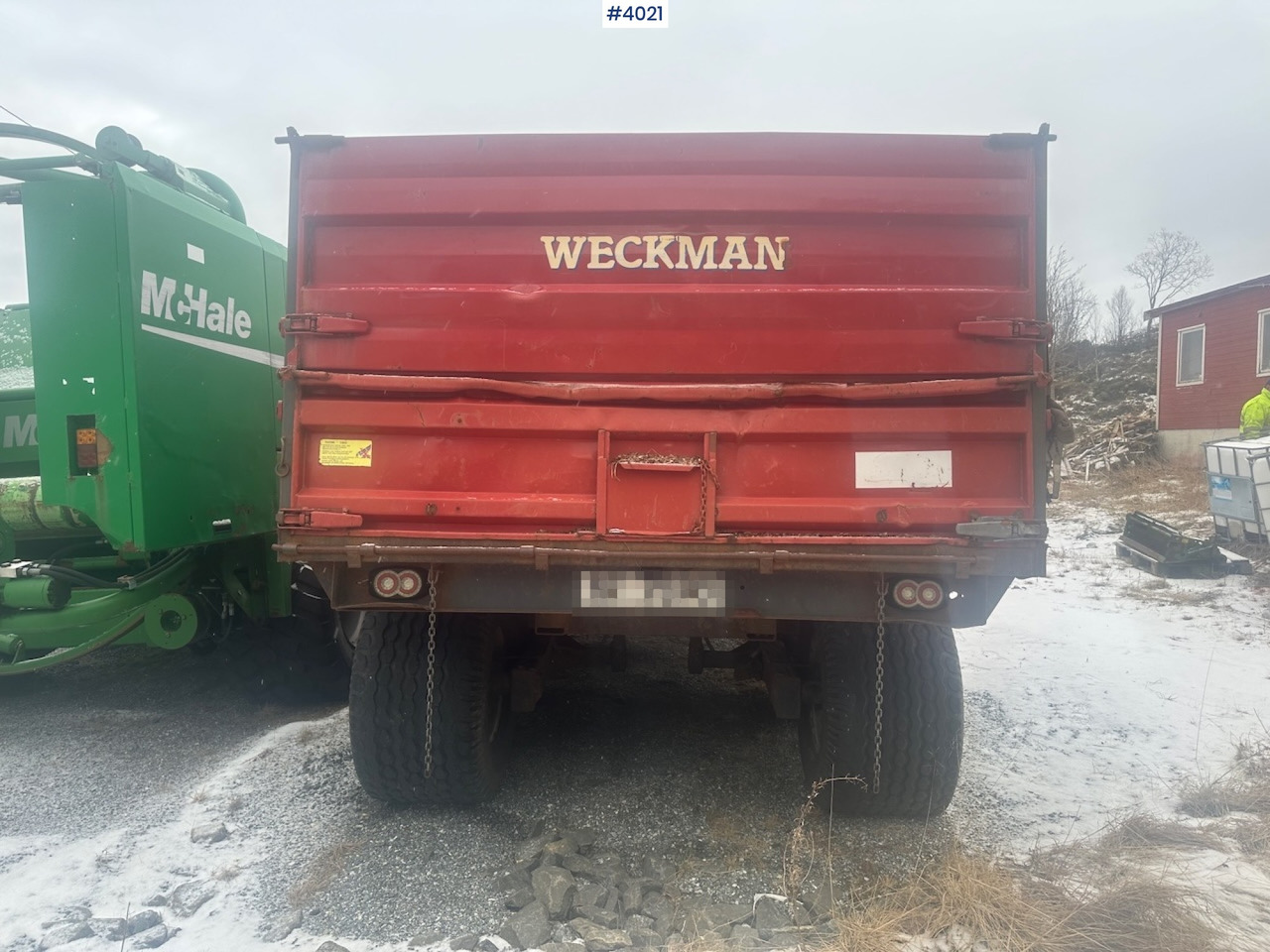 2006 Weckman WS120 traktorhenger m/ rundballegrinder og toppkarmer. - Remolque agrícola: foto 4 2006 Weckman WS120 traktorhenger m/ rundballegrinder og toppkarmer. - Remolque agrícola: foto 4