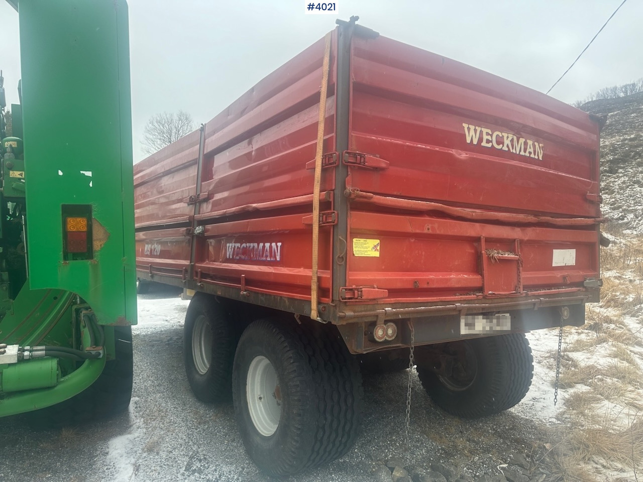 2006 Weckman WS120 traktorhenger m/ rundballegrinder og toppkarmer. - Remolque agrícola: foto 3 2006 Weckman WS120 traktorhenger m/ rundballegrinder og toppkarmer. - Remolque agrícola: foto 3