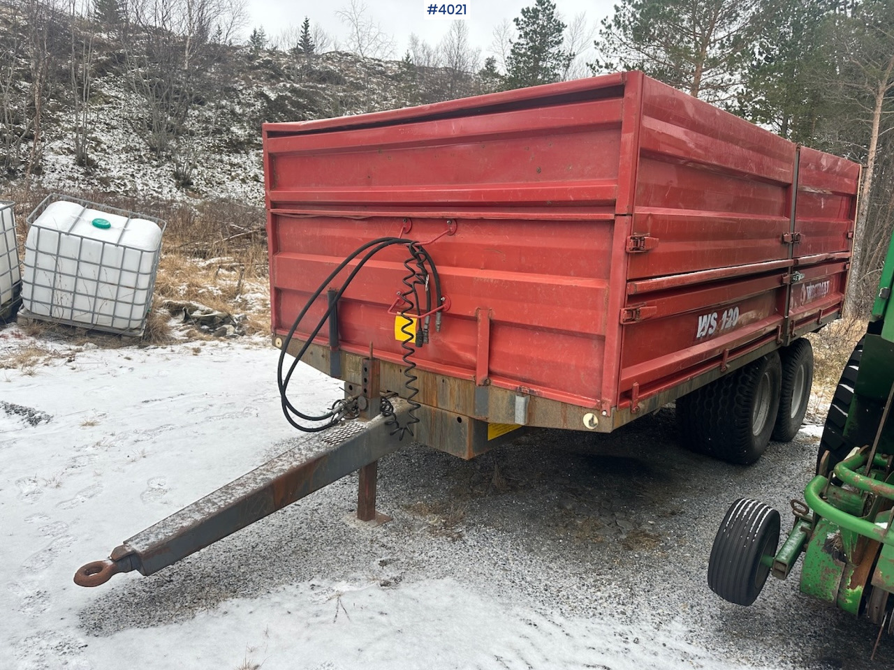 2006 Weckman WS120 traktorhenger m/ rundballegrinder og toppkarmer. - Remolque agrícola: foto 2 2006 Weckman WS120 traktorhenger m/ rundballegrinder og toppkarmer. - Remolque agrícola: foto 2