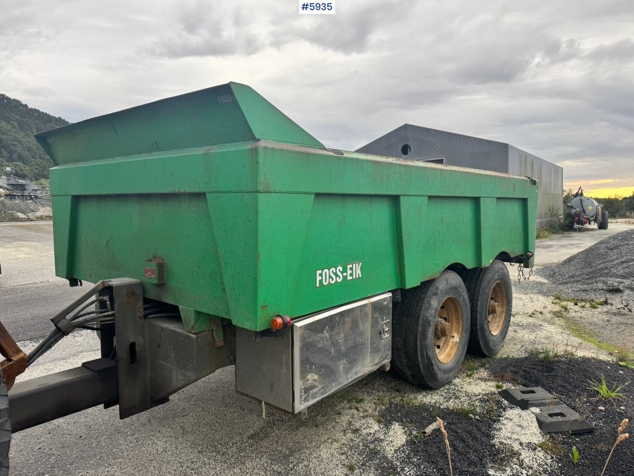 2011 Foss Eik Dumper Trailer. - Remolque volquete agrícola: foto 1 2011 Foss Eik Dumper Trailer. - Remolque volquete agrícola: foto 1